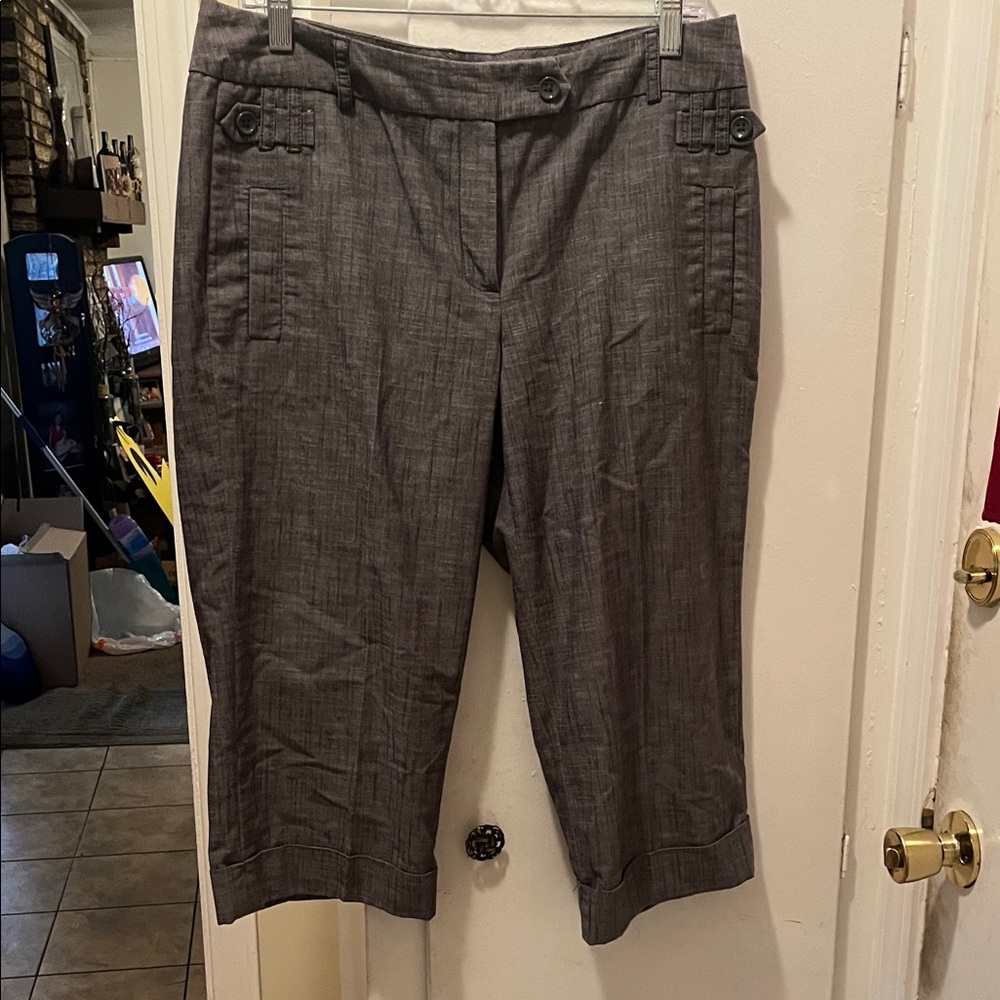 New Directions Gray Capris
